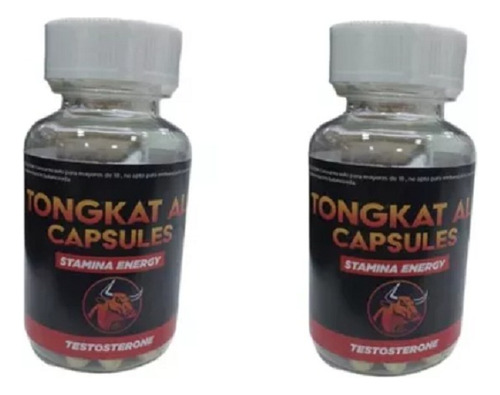 Pack X2 Tongkat Ali Testosterona Potenciador Afrodisiaco