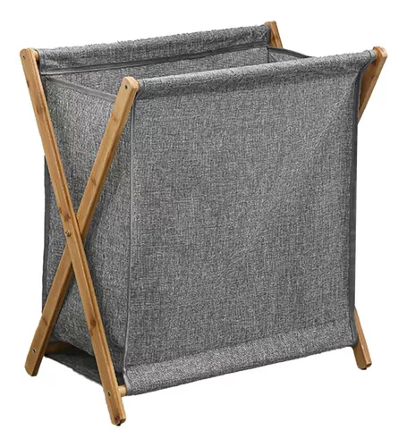 Cesto De Ropa Sucia Vimmerby Bolsa De Tela Extraíble 48l / Compartimento  Bambú 64x53x39 Cm - Natural Y Beige [en.casa] con Ofertas en Carrefour