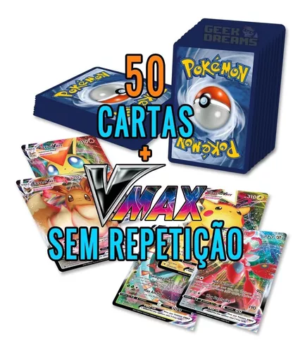 50 Cartinhas Pokémon Aleatória