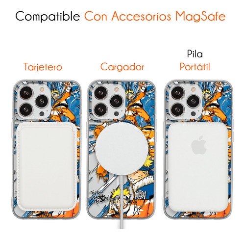 Funda Para iPhone Magsafe Naruto Jutsu Multiclones Sombra
