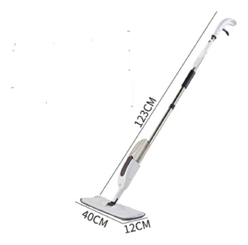 Rodo Spray Mop 360° Esfregão Flat Limpa Seco Molhado Casa Pó Cor Bege