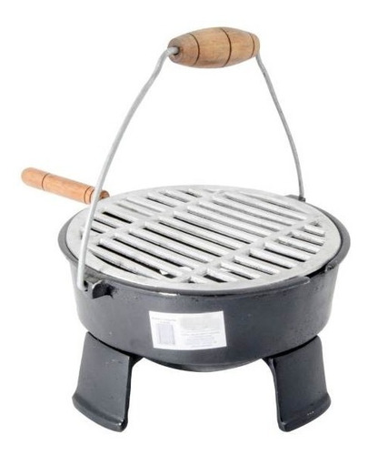 Asador De Carbón Pequeño De Aluminio Portátil