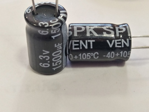 Pack X10. Capacitor Electrolitico 1500uf X 6,3v 105° P/pc 