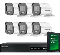 Comprar Kit Seguridad Hikvision 6 Camaras Vision Nocturna Color M3k