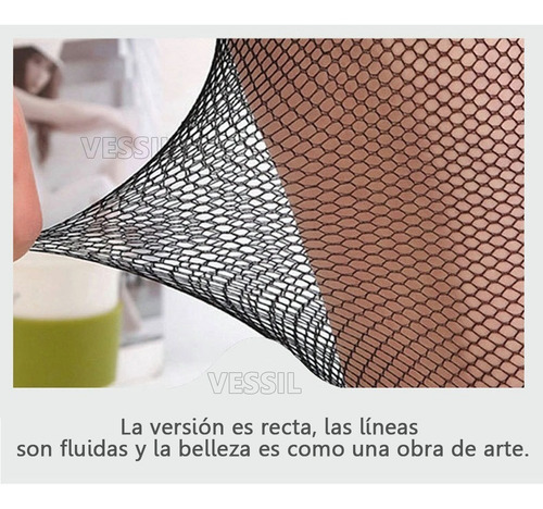 Imagen 8 de 9 de 3 Medias Panty Sexy Piernas Moda Mujer Malla Lenceria