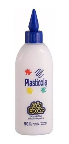 Adhesivo Vinilico Plasticola 90grs. Cola Dosificador Escolar