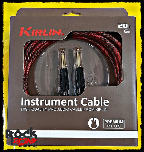 Cable Audio Premium Para Instrumentos Kirlin (6 Mtrs)