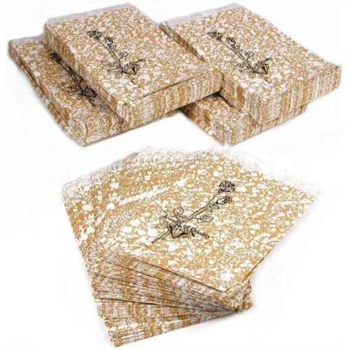 500 Bolsas De Regalo De Papel Dorado Bolsas De Compra 4 X 6 