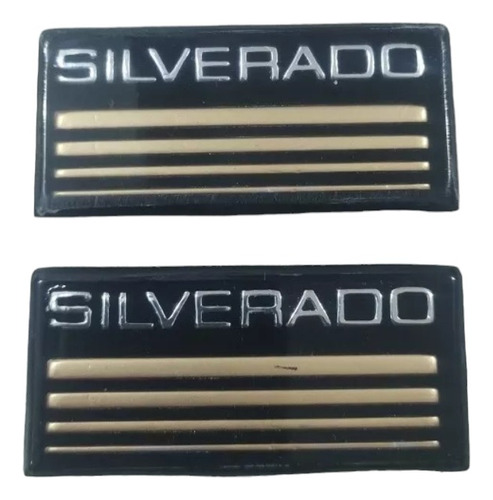 Par De Emblemas Laterales Chevrolet Silverado 1984-1998