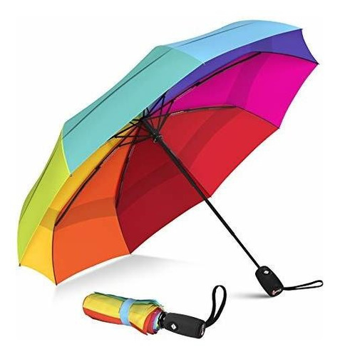 Paragüas Repel Umbrella Rainbow 11.5'' Fibra De Vidrio