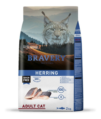 Bravery Herring 2 Kg Gatos  Adultos