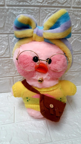 Peluche Pato Lalafanfan 30 Cm Tik Tok Kawaii (incluye Oufit)