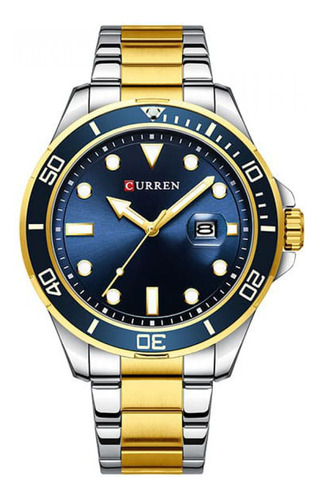 Reloj Para Hombre Curren Kred17192118 Color de la correa Plateado