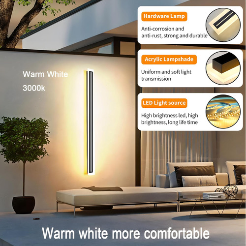 Luz De Pared Led Rectangular Ip65 Impermeable 39 2 Pack