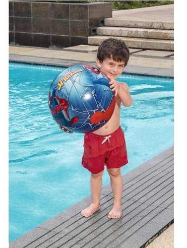 Imagen 8 de 10 de Bestway Pelota Inflable Spider-man 98002 Hombre Araña 51 Cm