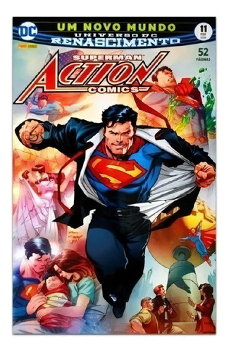 Action Comics Vol 11: Action Comics Vol 11, De Andy Kubert., Vol. 11. Editora Panini Comics, Capa Mole Em Português, 2018