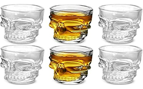 Circleware Juego De 6 Vasos De Whisky De Base Pesada, Diseño