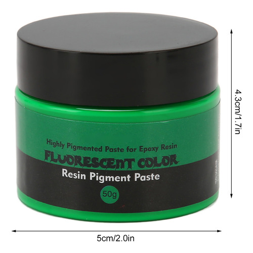 Pigmento De Resina Epoxi, 50 G, Color Fluorescente, Alta Sat