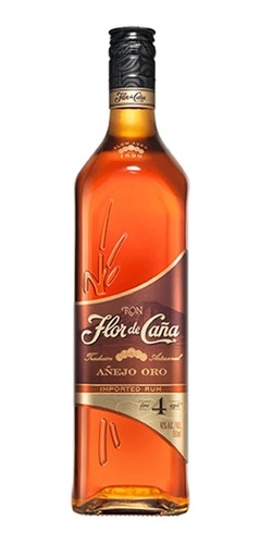 Botella Ron Flor De Caña Gold 4 Años 750ml