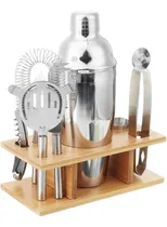 Comprar Kit Para Bar Tender Acero Inoxidable Shaker Cocteleria