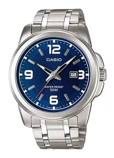 Casio Mtp-1314d Acero Inoxidable Hombre Fechador - Original