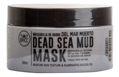 Mascarilla Barro Mar Muerto Bacc Aclara Antigrasa × 300ml