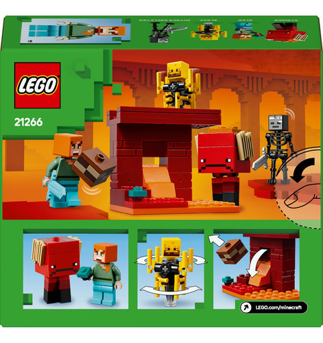 Lego® Minecraft® La Batalla De Lava Del Inframundo 21266 99 Lava Del Inframundo