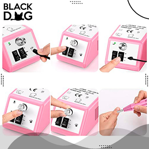 Imagen 3 de 5 de Torno Profesional Uñas Manicura Pedicura 20000 Rpm | Bde