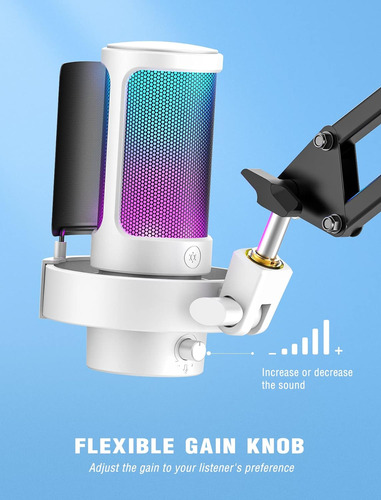 Micrófono Gaming Fifine Ampligame A8, De Condensador, Usb