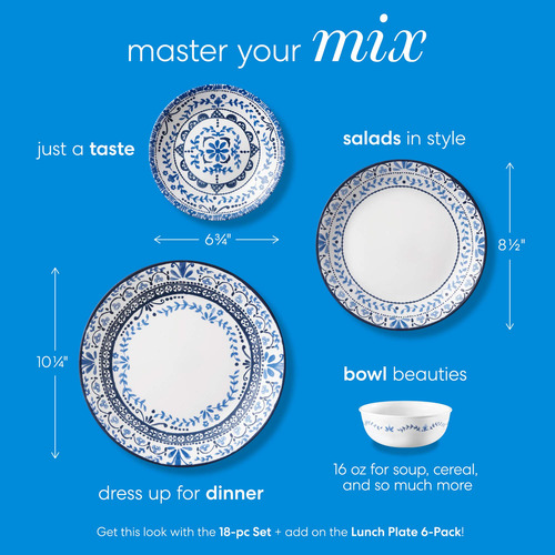 Conjunto De Louças Corelle Vitrelle De 18 Peças Service For