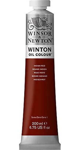Pintura Al Oleo Winsor Y Newton Winton, Tubo De 200 Ml, Roj