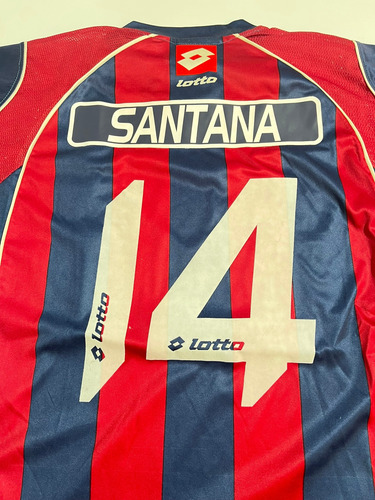 Camiseta San Lorenzo Boedo Argentina 2005 Lotto #14 Santana (Usado)