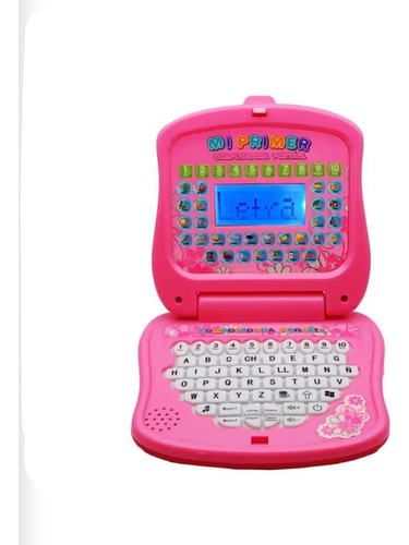 Computadora Interactiva Para Niños Tipo Laptop Español Rosa