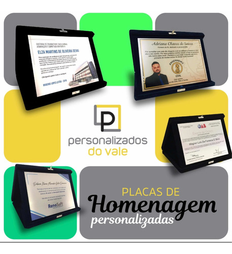 Imagem 3 de 3 de Placa Para Homenagear