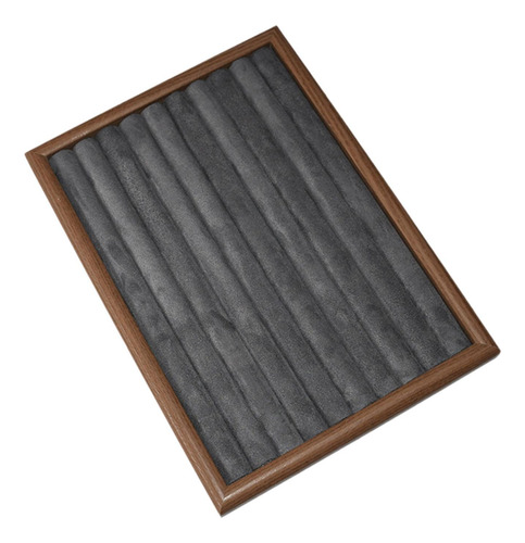 Caja De Exhibición De Aretes De Aretes De Gris Oscuro