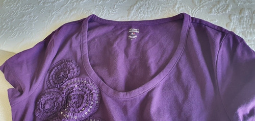 Remera Tommy Hilfiger Mujer Violeta Talle M Original Nueva