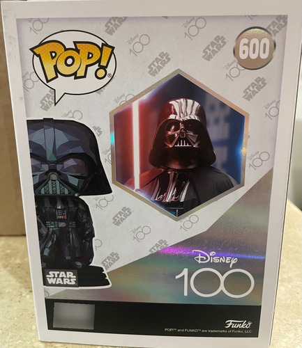 Funko Pop Darth Vader Facet 600 Disney 100th Funko Exclusive (Usado)