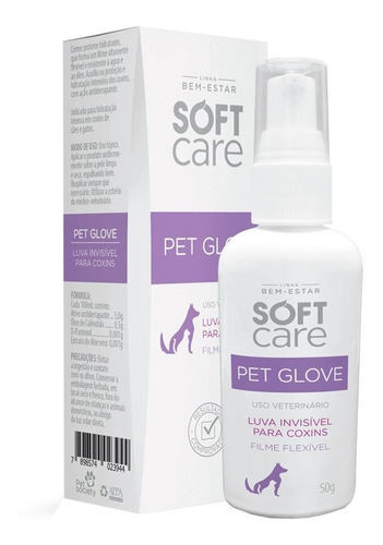 Loção Hidratante Para Patas De Cães E Gatos Pet Glove - 50g