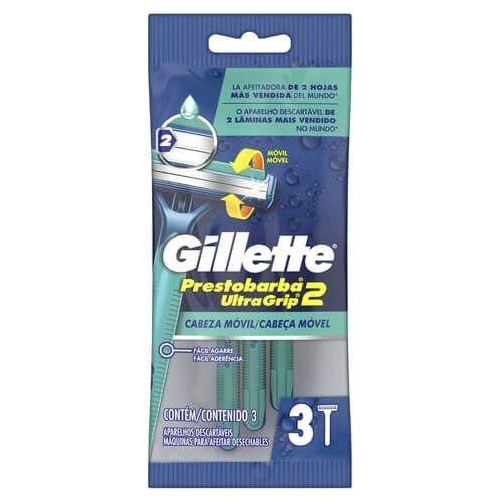 Afeitadora Desechable Gillette Prestobarba Ultragrip X3