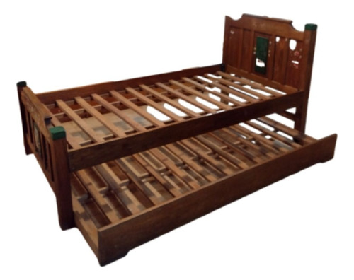 Cama Individual Duplex De Madera