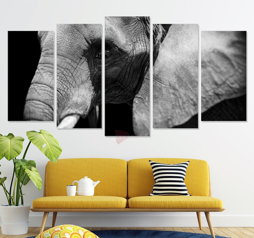 Políptico Elefantes Cel31 Canvas Grueso 150x80