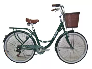 Bicicleta Vintage Dama Shimano 6v Aro 26 Piezas Aluminio