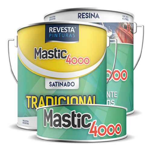 Mastic 4000 Gf Epoxy De Altos Sólidos Microescamas 1,1 L