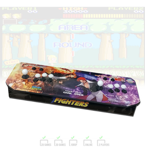 Consola Arcade Fichines Retro Jueguitos 2jugadores Usbretro