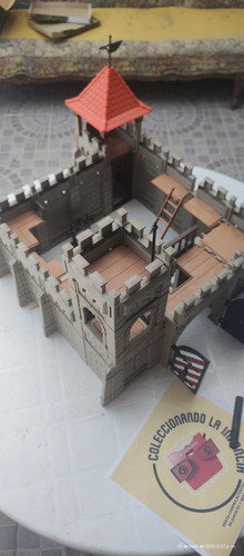 Playmobil Medieval Castillo Ref. 3667 Vintage Antiguo 1993 Gris Oscuro