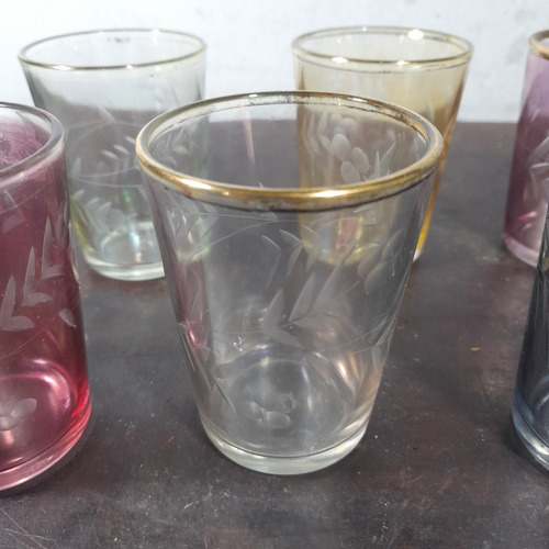 Imagem 3 de 10 de Copo Nadir Figueiredo Antigo Com Ouro Coquetel 100 Ml 6 Peça