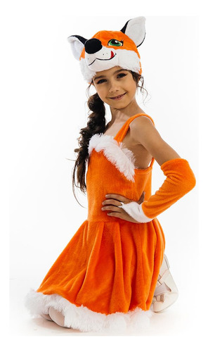 Vestido De Felpa Para Niñas De Foxy Fox, Talla Xs, Disfraz D