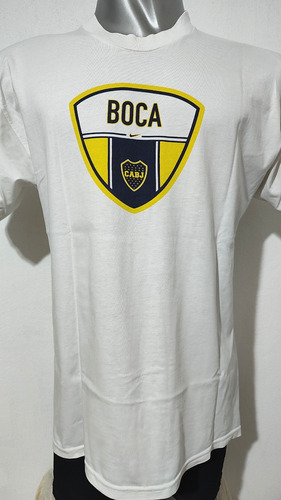 Remera De Boca Juniors Nike 2000 Blanca. Talle L