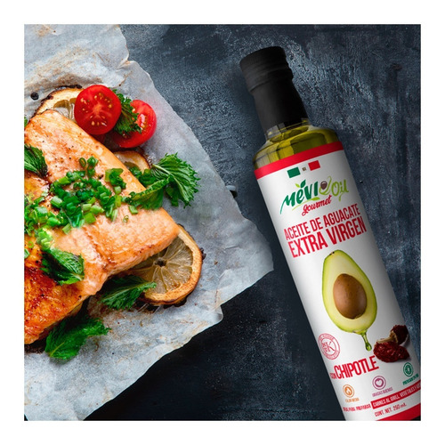 Mevi Oil Aceite Extra Virgen De Aguacate Chipotle 250ml 2pza