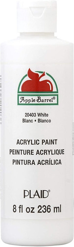 Pinturas Acrílicas Apple Barrel Color Blanca Y Negra 236 Ml